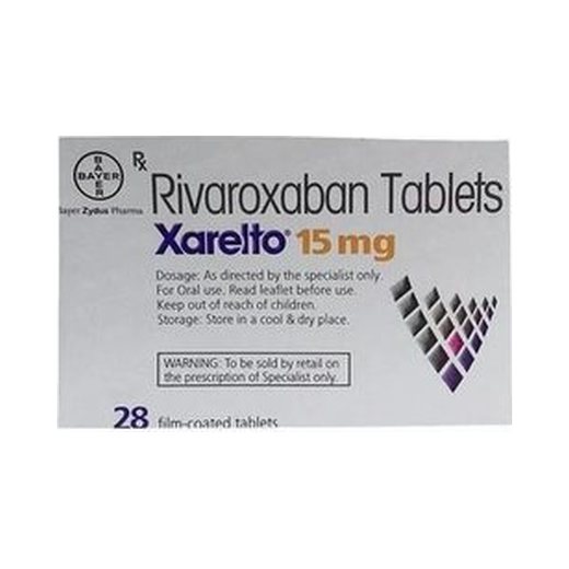 Xarelto rivaroxaban 15mg film-coated tablet carton