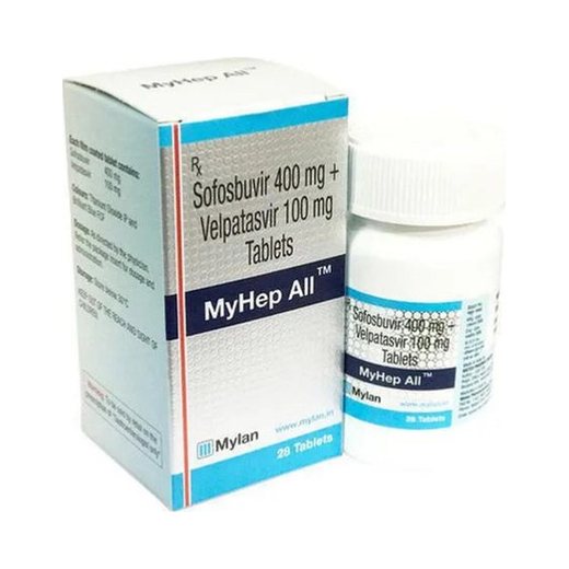 Sofosbuvir and velpatasvir tablet carton and bottle